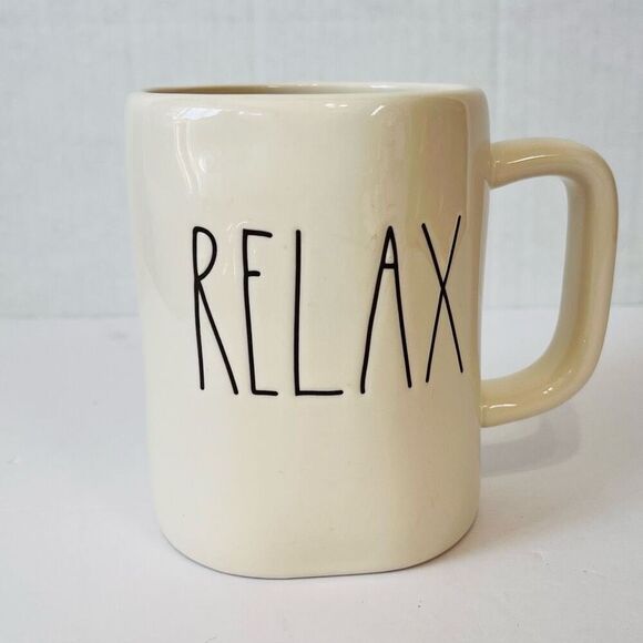 Rae Dunn Relax Mug   EUC - Picture 1 of 5